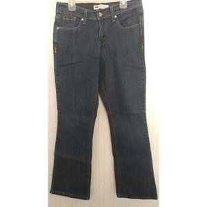 Original Levi's Strauss & Co. 515 Boot Cut Womens Size 4 Short Blue Jeans Dark
